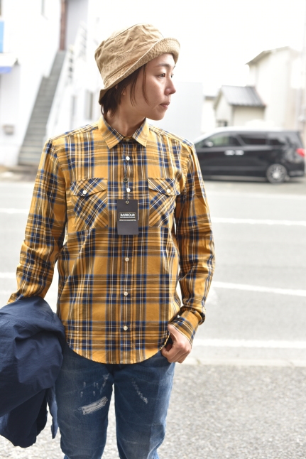 Barbour　NEW　　Yellow CHECK SHIRTS　　Europe Limited MODEL_d0152280_11195085.jpg