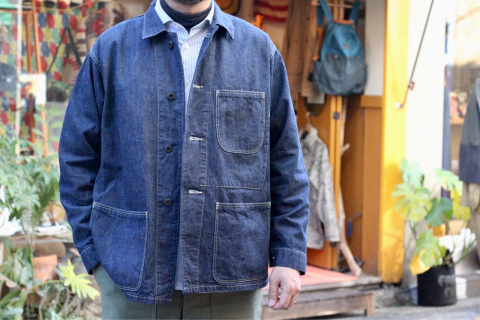 「WORKERS」 従来のデニムよりも経年変化が楽しめる \"P-47 Mod Jacket, 10 oz Denim\" ご紹介_f0191324_08190652.jpg