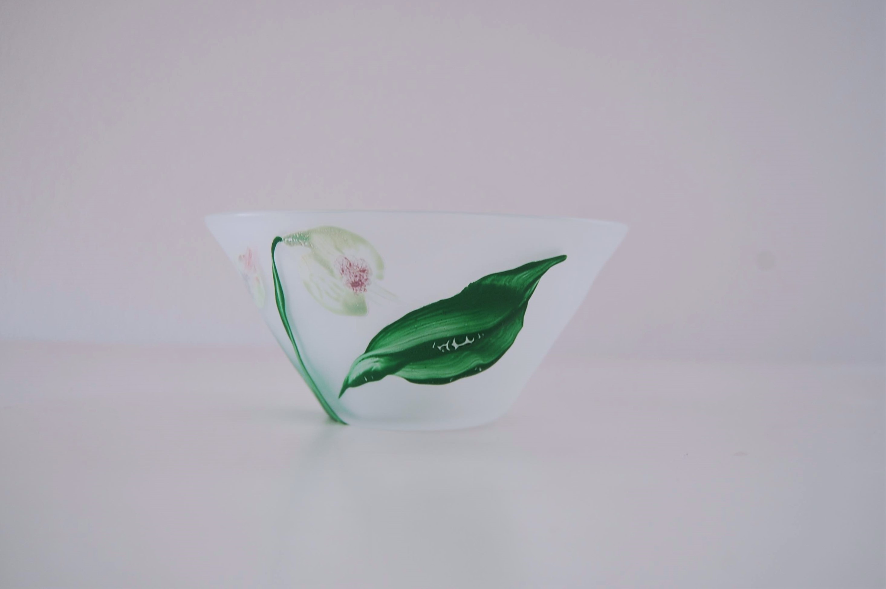 「SPRING WALTZ」　展　garden bowl   green／white_b0353974_13543535.jpg