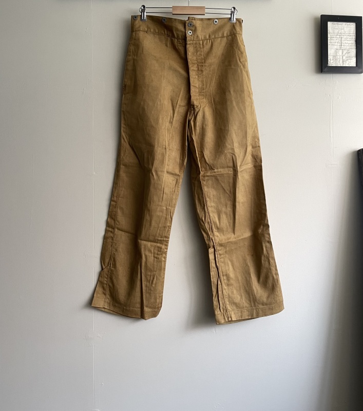 1930\'sFrench Military Unusual Color Cotton Bourgeron Pants/1950\'s White HBT Work Jacket_f0370108_16365576.jpeg