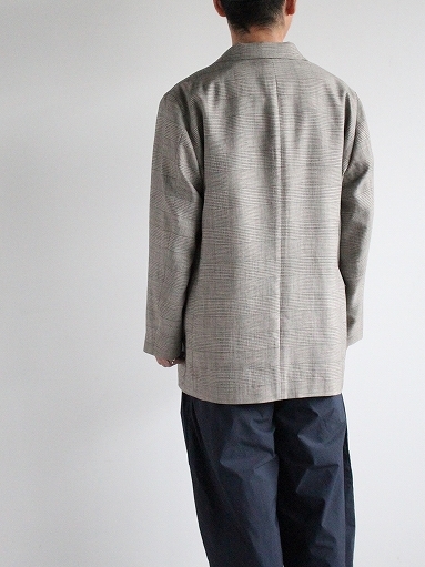 Cale　Wool Linen Silk Jacket / Glen Check_b0139281_17445271.jpg