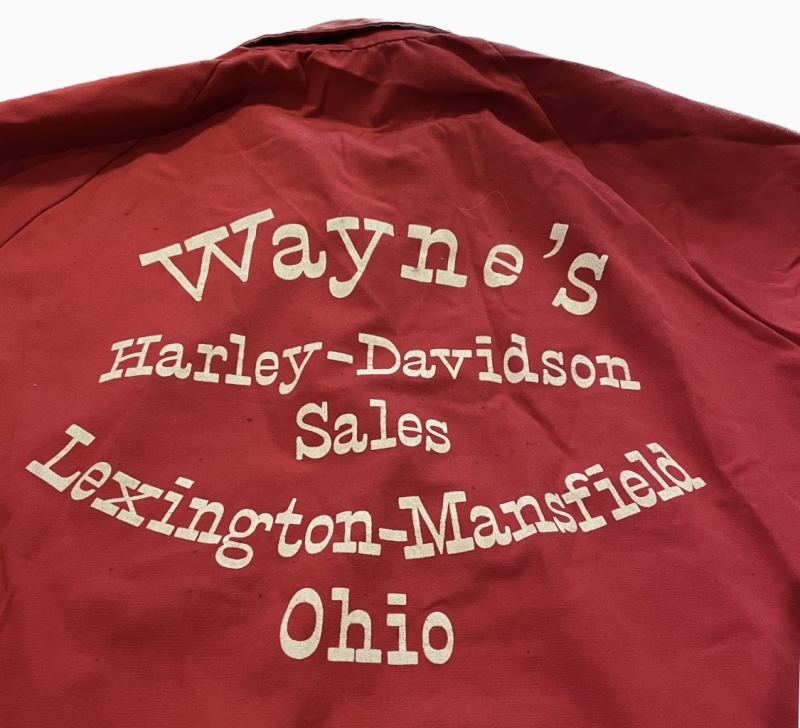 4月8日（土）入荷！60s~Vintage　Wayne\'s  Harley Davidson sales jacket !!_c0144020_08551728.jpg