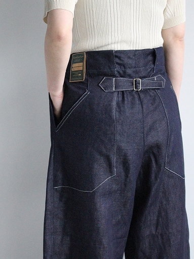 ASEEDONCLOUD　HW wide trousers / CL denim - Indigo_b0139281_14503682.jpg