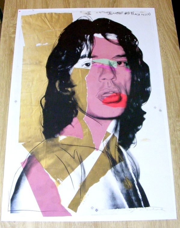Andy Warhol Mick Jagger,2010  (mumok ウィーン 近代美術館）ドイツ製ポスター_f0403039_02415135.jpg