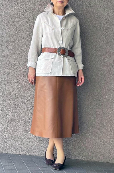 セールアウトレット Madameh Closet サファリスカート - スカート