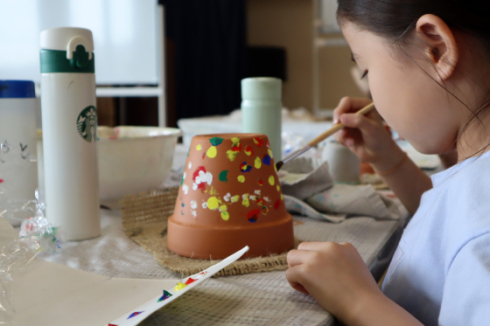 やと子ども美術教室　～ 植木鉢に描くⅡ ～_e0222340_15352861.jpg