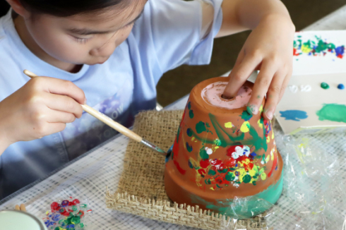 やと子ども美術教室　～ 植木鉢に描くⅡ ～_e0222340_15385252.jpg