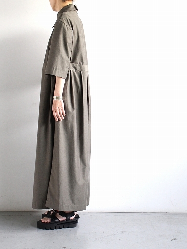 THE HINOKI　Organic Cotton Harf Sleeve Dress_b0139281_16395014.jpg