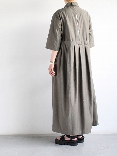 THE HINOKI　Organic Cotton Harf Sleeve Dress_b0139281_16395040.jpg