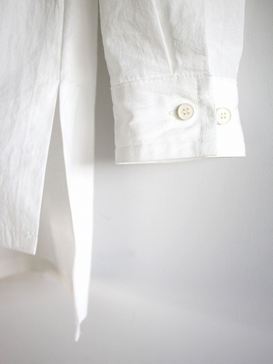 THE HINOKI　Organic Cotton Linen Gathered Neck Shirt_b0139281_18245333.jpg