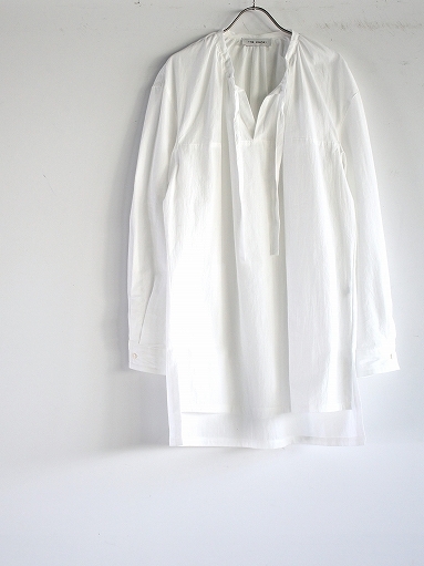 THE HINOKI　Organic Cotton Linen Gathered Neck Shirt_b0139281_18273029.jpg