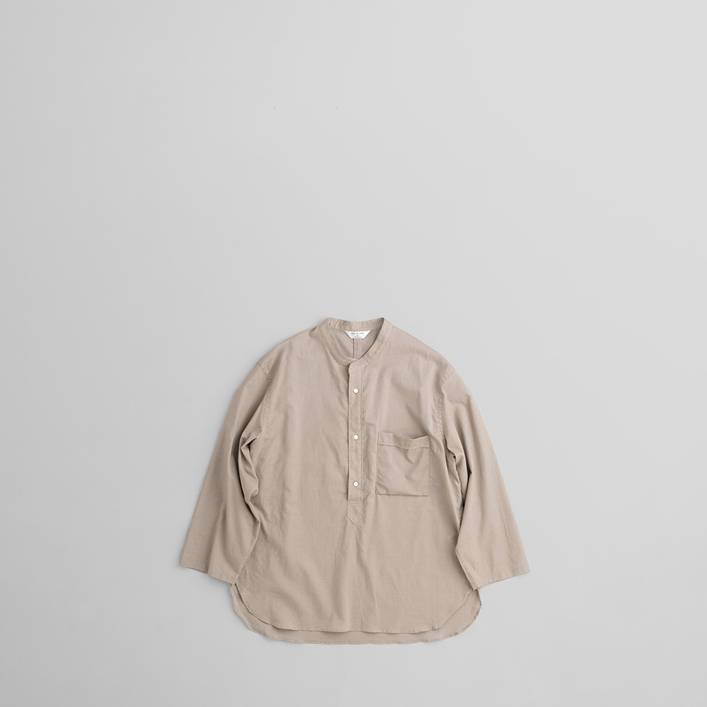  STILL BY HAND C/L STAND-UP COLLAR PULLOVER SHIRT [SH03232]_d0120442_20422967.jpg