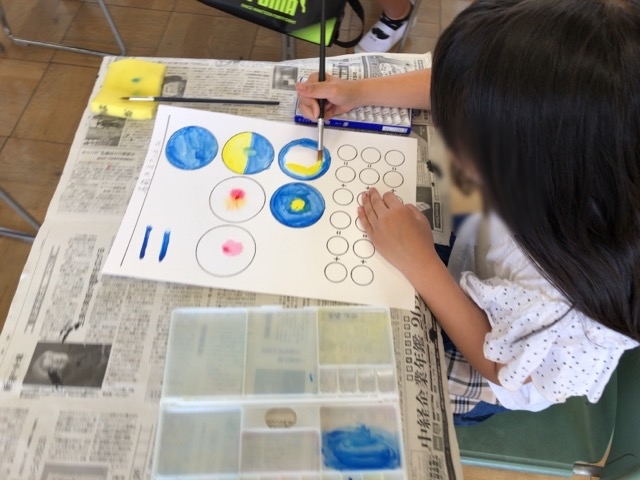 稲沢市の丸甲小学校、3年生に絵画指導の授業をおこないました。_f0373324_10382780.jpg