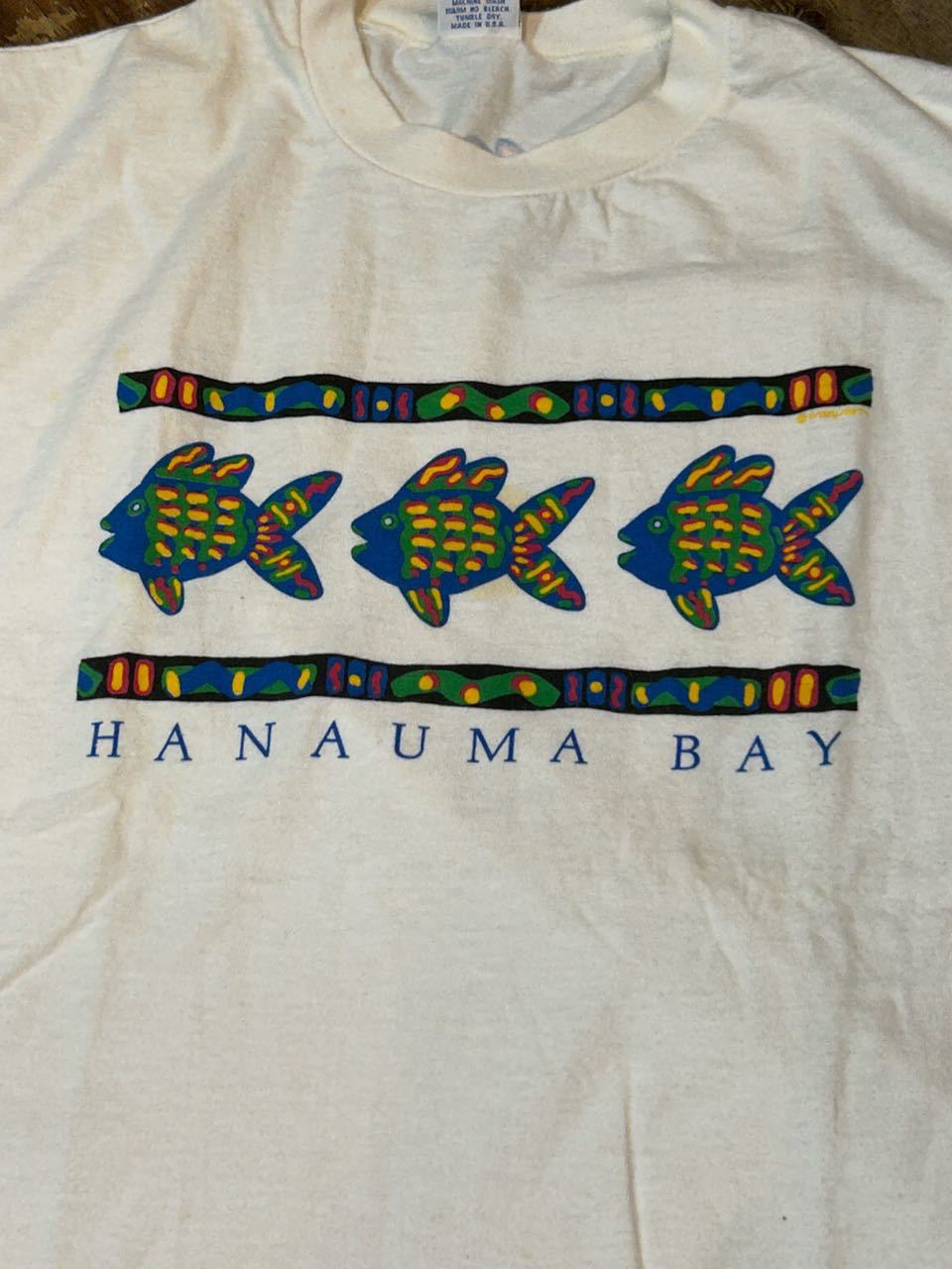 ５月１９日（金）入荷！90s all cotton  MADE IN U.S.A 染み込み両面プリント CRAZY SHIRTS Hawaii  Tシャツ！_c0144020_15345256.jpg