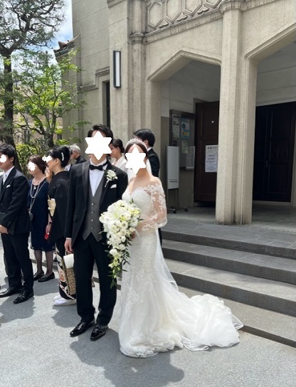 東京の姪の結婚式・思い出の教会・母の藤の帯。_f0181251_14285217.jpg