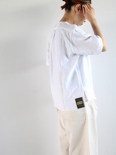 ASEEDONCLOUD　HW short sleeve shirt / Linen White_b0139281_11184726.jpg