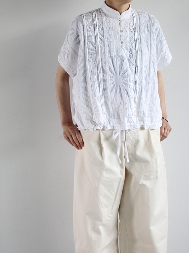 ASEEDONCLOUD　Jiyusou classic blouse / Shadow picture cloth - Off white_b0139281_12065972.jpg