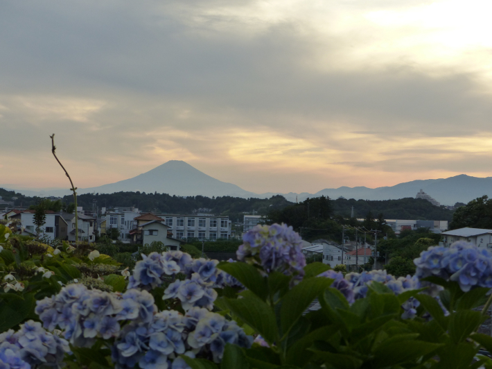 夏の富士山がよく見えた夕方_f0296312_17235829.jpg