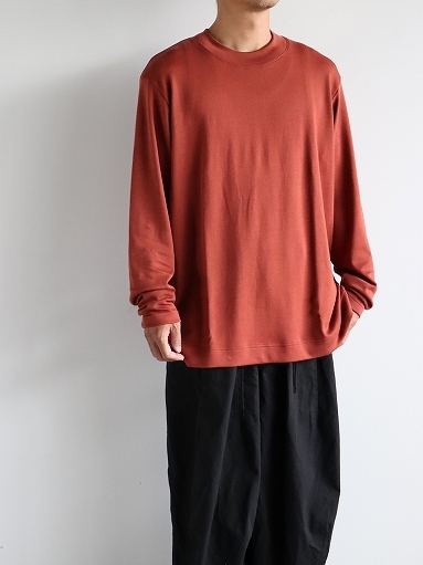 Cale　Aging Cotton Smooth Crew Neck L/S T-shirt_b0139281_16585950.jpg