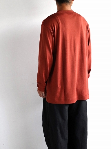 Cale　Aging Cotton Smooth Crew Neck L/S T-shirt_b0139281_16590053.jpg