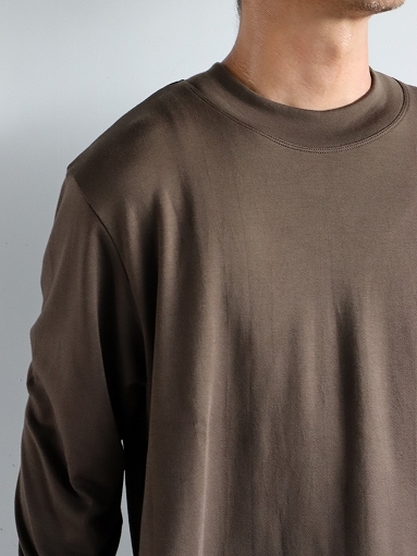 Cale　Aging Cotton Smooth Crew Neck L/S T-shirt_b0139281_16595613.jpg