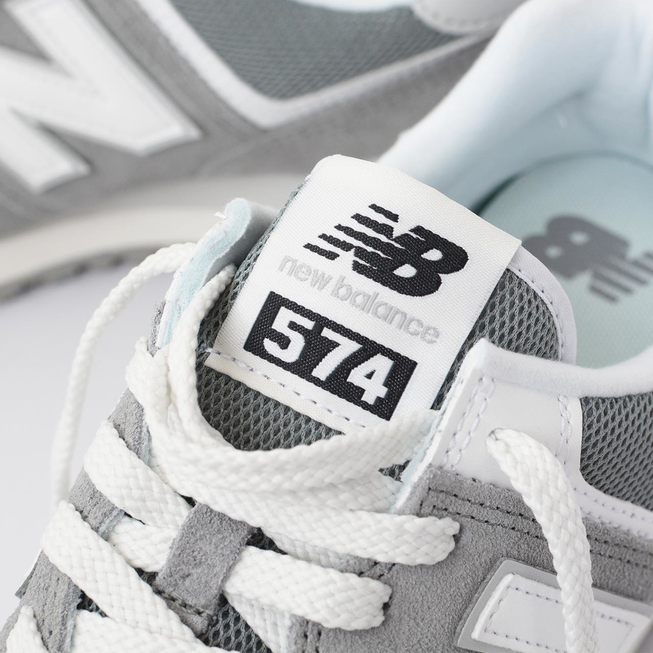 NEW BALANCE U574FGR スエードメッシュスニーカー