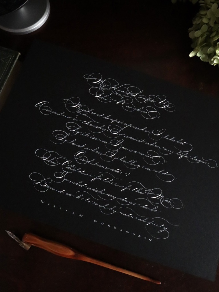 スペンサリアン Spencerian ワーズワースの作品_b0165872_18511429.jpeg