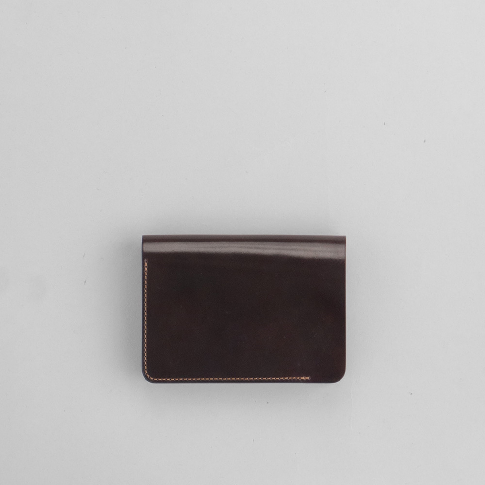 forme short wallet cordovan burgundy