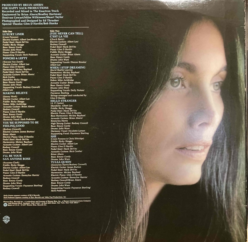 Emmylou Harris その2　　　Luxury Liner_d0335744_22132868.jpg