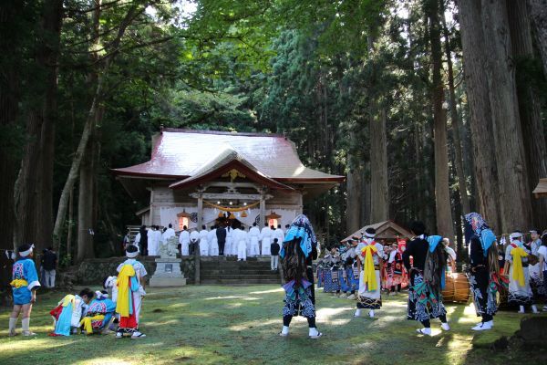 藤里町　浅間神社の駒踊りを見に行ってきました_b0238249_18592079.jpg