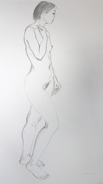 裸婦素描 nude sketch　大きさB2 _b0021594_01460878.jpg