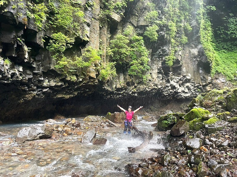 塩原・高原山 スッカン沢でスッカンブルーの沢登り Stream Climbing in 