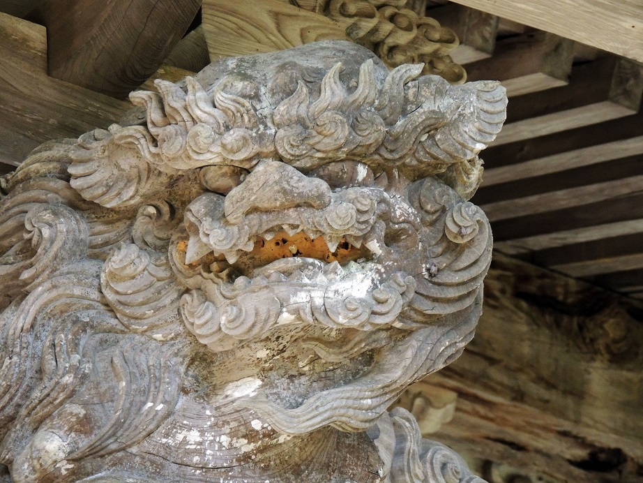 彫刻、天井画、ツツジ、階段、すべて見事。温泉津の高野寺（たかのじ）。_a0156168_18405344.jpg