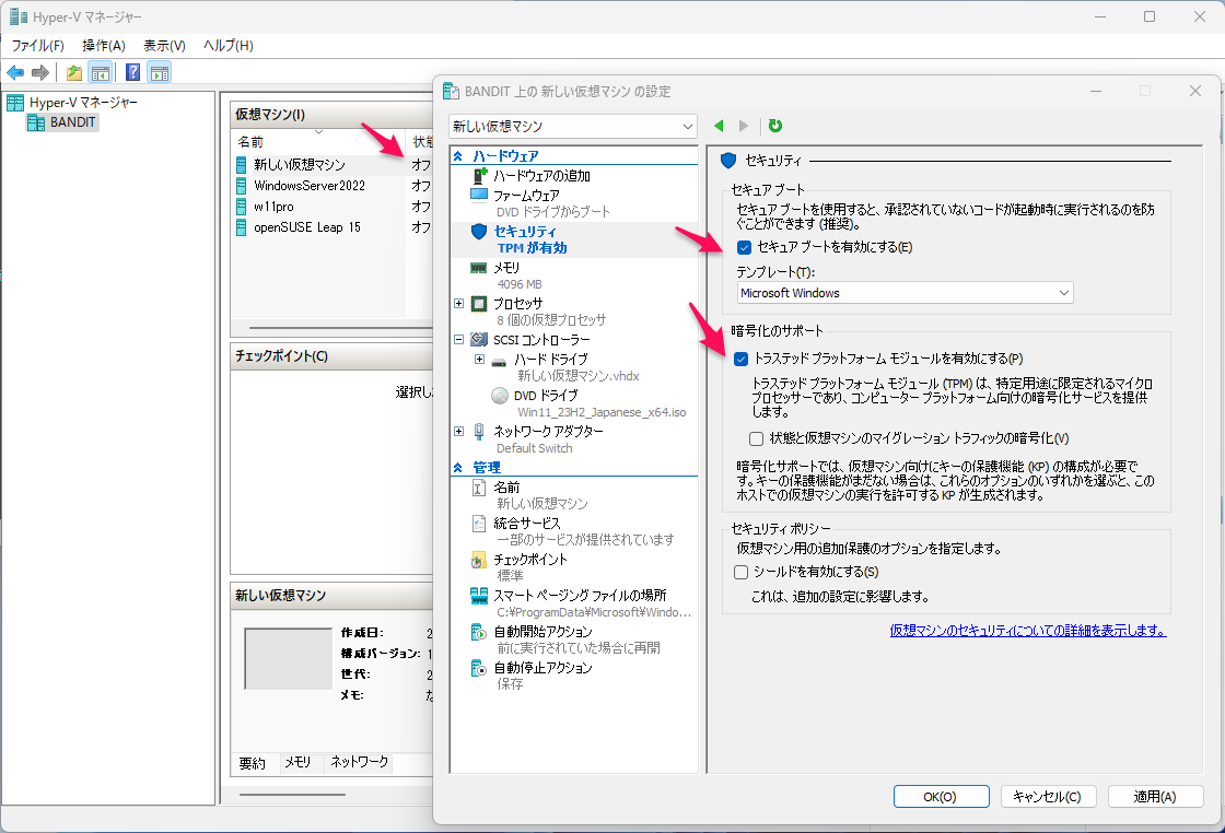 Windows11 Pro : Hyper-V で Windows Server をインストールする_a0056607_08562806.png