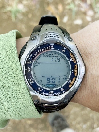 山用の腕時計、カシオ「プロトレック」PRG-70J、高度計まで不調に。買い換え検討_e0045768_22272802.jpg