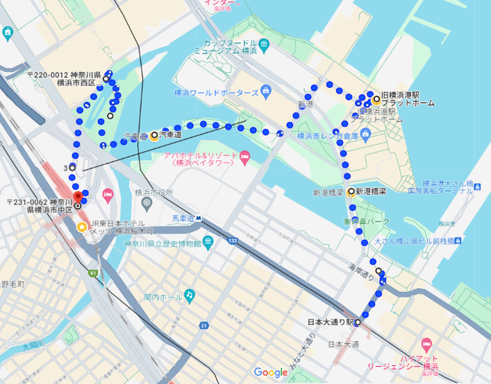 4. 横浜港の夜景散歩で「汽車道」を歩く_f0100593_16405755.png