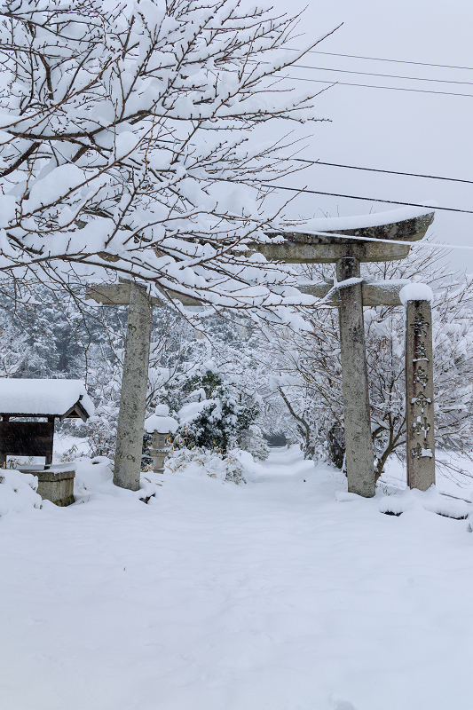 雪景色・素盞嗚命神社（長浜市）_f0155048_20572400.jpg