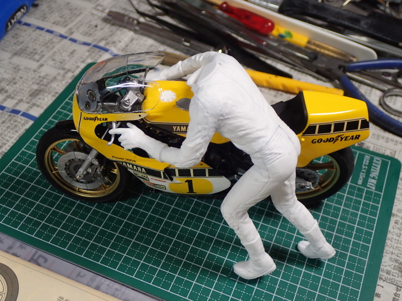 プラモ製作記 23 2/2 YAMAHA YZR500 キング・ケニー 1/12 タミヤ : 小生の備忘録