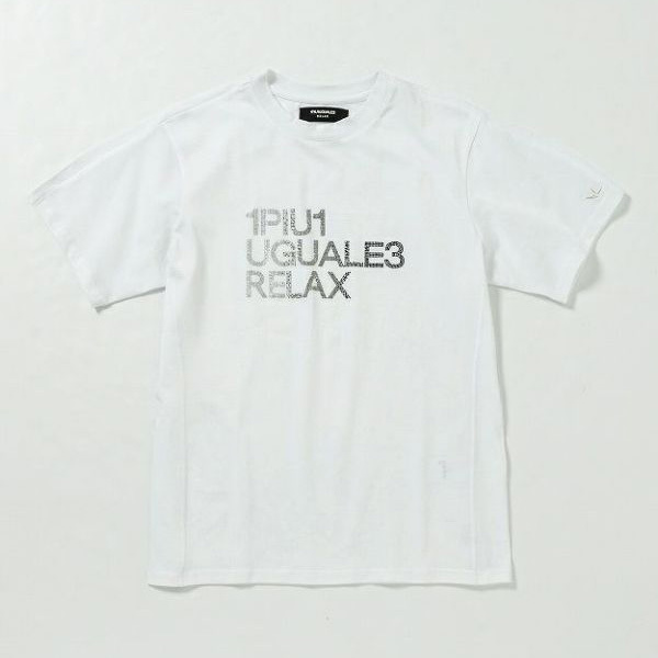 【1PIU1UGUALE3 RELAX】グラデーションのラインストーンが輝く半袖Tシャツ_e0308287_16163530.jpg