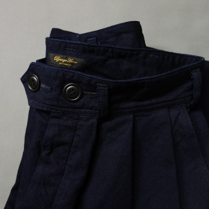 4月の製作予定 / anotherline indigo pleats widepants_e0130546_12375490.jpg