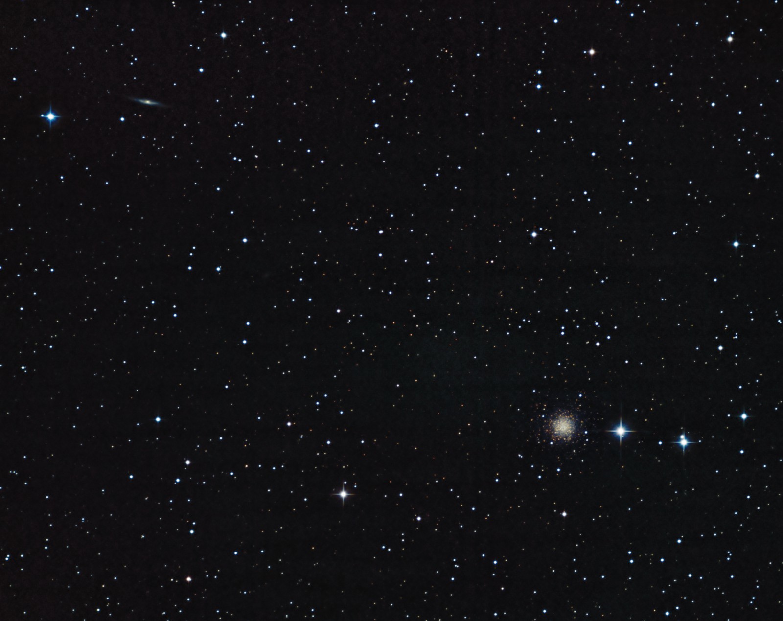 NGC2419とNGC2424 球状星団と銀河 やまねこ座_b0203904_09291629.jpg
