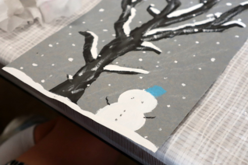 やと子ども美術教室　～ 雪化粧する樹木 ～_e0222340_14414363.jpg