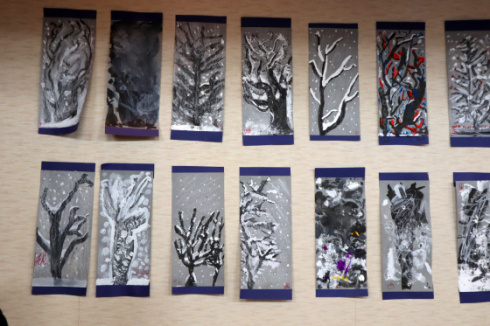 やと子ども美術教室　～ 雪化粧する樹木 ～_e0222340_14480004.jpg