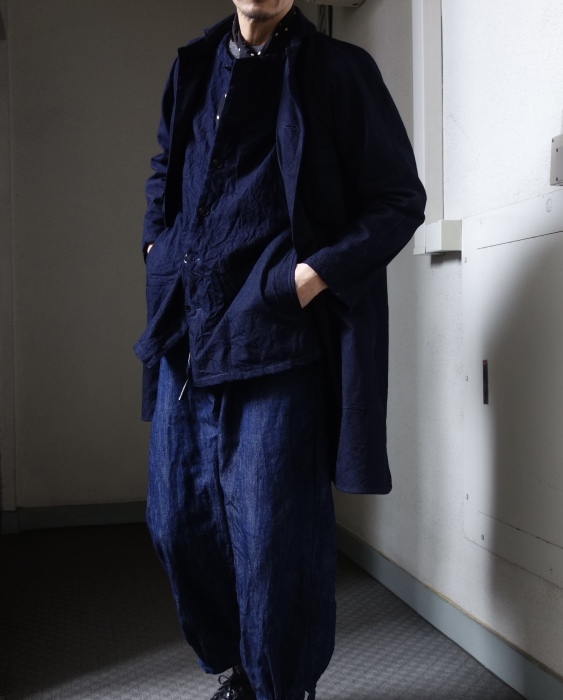 4月の製作予定 / french farmers indigo coat_e0130546_12505551.jpg