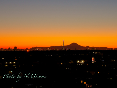 スカイツリーと富士山夜景ー鎌ヶ谷市　１月２６日_d0155021_21315815.jpg