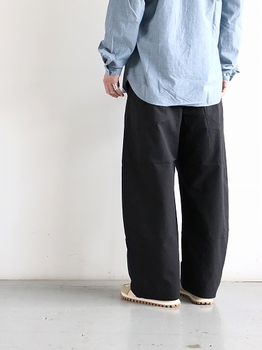 ASEEDONCLOUD　HW wide trousers / Rip stop - Black_b0139281_18083551.jpg