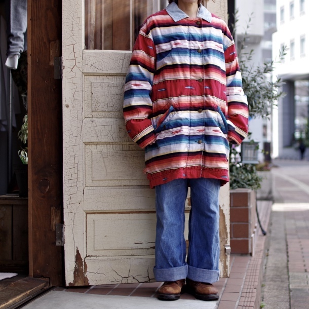 Wool Rich Native Pattern Cotton Jacket_e0196261_14540353.jpeg