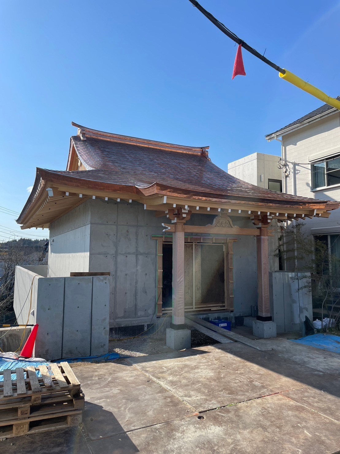 浄願寺様　足場解体完了　神奈川　伊勢原　横浜　宮大工　社寺建築_a0322824_16292950.jpg