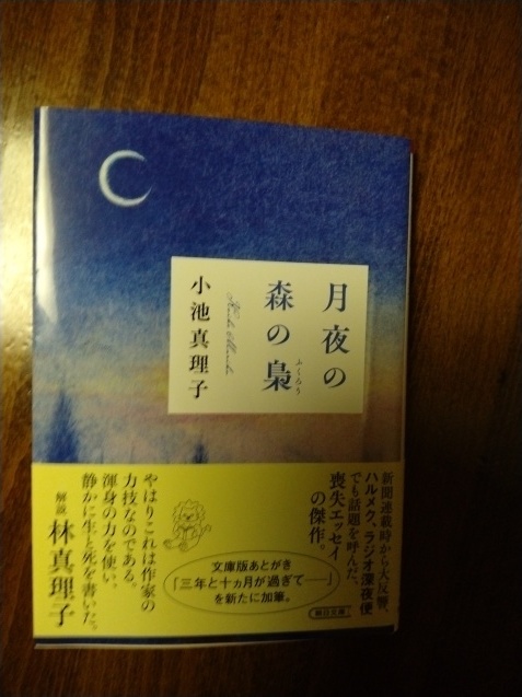 「月夜の森の梟」(朝日文庫）を読み_b0105259_20153828.jpg