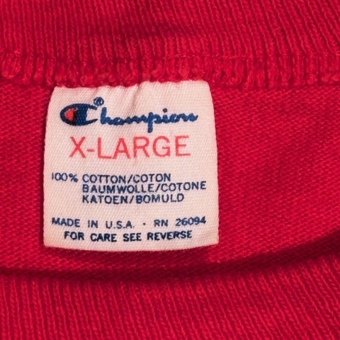 1980s \" CHAMPION -トリコタグ- MADE IN U.S.A \" 100% cotton VINTAGE -COLLEGE- PRINT Tee SHIRTS ※Few WASH_d0172088_15453186.jpg